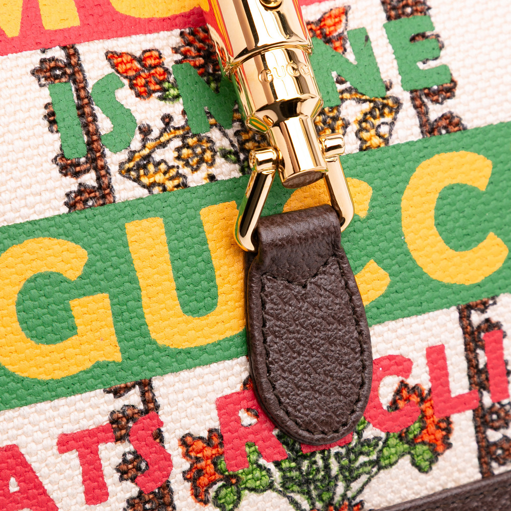 Pre-Loved Gucci Small Canvas 100 Centennial Music Jackie 1961 Crossbody - Picture 8 of 12